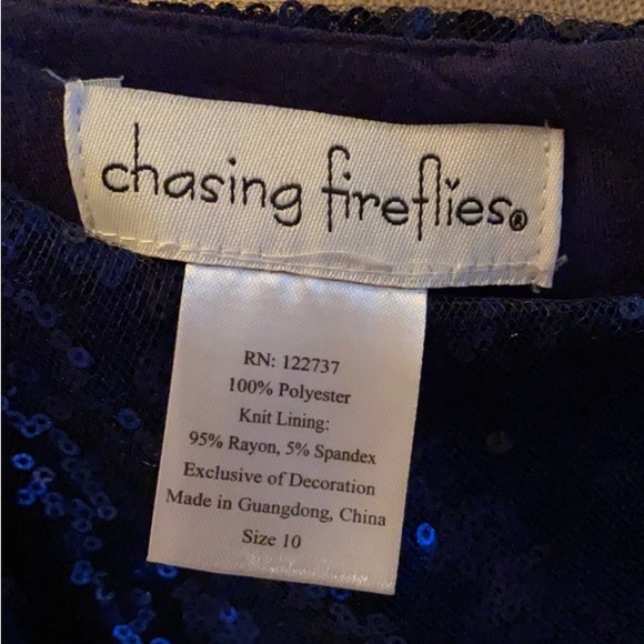 Chasing Fireflies Navy sequin sparkles dress - Picture 5 of 5